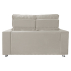 Sófa Retrátil E Reclinável 2 Lugares Londres 1.60 Veludo Bege