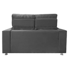 Sófa Retrátil E Reclinável 2 Lugares Londres 1.60 Veludo Cinz