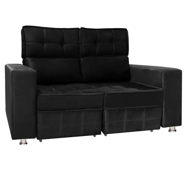 Sofá Retrátil E Reclinável 2 Lugares Londres 1.60cm C/molas -