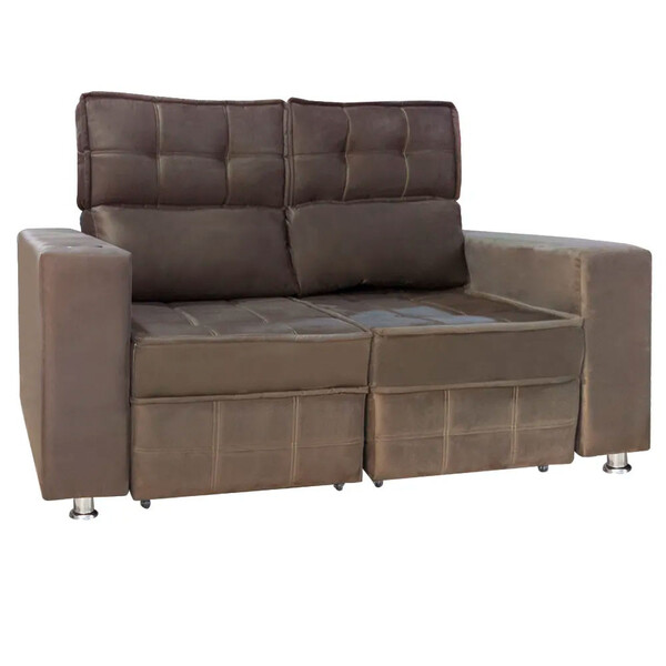 Sofá Retrátil E Reclinável 2 Lugares Londres 1.60cm C/molas -