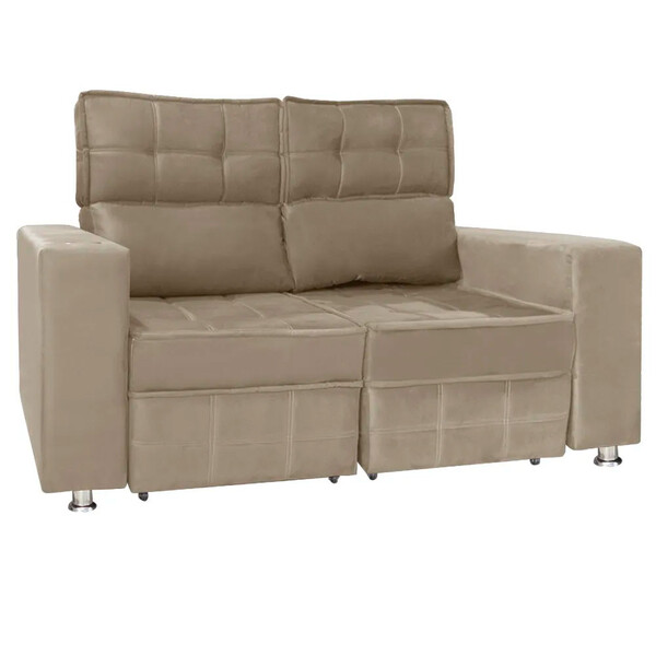 Sofá Retrátil E Reclinável 2 Lugares Londres 1.60cm C/molas -