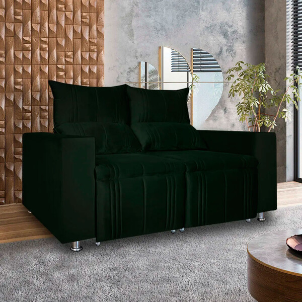 Sófa Retrátil E Reclinável 2 Lugares Madri 1,60cm C/molas Vel