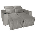 Sófa Retrátil E Reclinável 2 Lugares Madri 1,60cm C/molas Vel