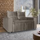 Sófa Retrátil E Reclinável 2 Lugares Madri Bege - Vs Decor