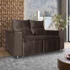 Sófa Retrátil E Reclinável 2 Lugares Madri Café