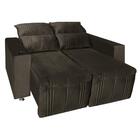 Sófa Retrátil E Reclinável 2 Lugares Madri Marrom