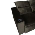 Sófa Retrátil E Reclinável 2 Lugares Madri Marrom Castor