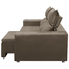 Sófa Retrátil E Reclinável 2 Lugares Madri Suede Bege - Shop