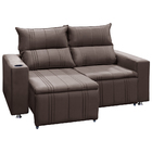 Sófa Retrátil E Reclinável 2 Lugares Madri Suede - Shop Das C