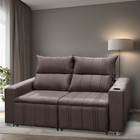 Sófa Retrátil E Reclinável 2 Lugares Madri Suede - Shop Das C