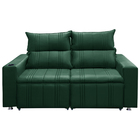 Sófa Retrátil E Reclinável 2 Lugares Madri Veludo - Shop Das