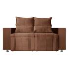 Sófa Retrátil E Reclinável 2 Lugares Madri Veludo Terracota