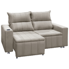 Sófa Retrátil E Reclinável 2 Lugares Madri Veludo - Vs Decor