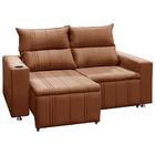 Sófa Retrátil E Reclinável 2 Lugares Madri Veludo - Vs Decor