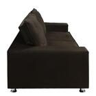 Sófa Retrátil E Reclinável 2 Lugares Marrom Amarelado