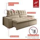 Sofá Retrátil E Reclinável 2 Lugares Pillowtop Duplo Paris  M