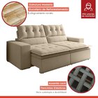 Sofá Retrátil E Reclinável 2 Lugares Pillowtop Duplo Paris  M