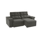 Sofá Retrátil E Reclinável 2 Lugares Siena Chumbo