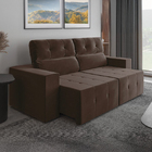 Sofá Retrátil E Reclinável 2m 3 Lugares Fênix Veludo Mamflex