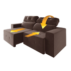 Sofá Retrátil E Reclinável 2m 3 Lugares Fênix Veludo Mamflex