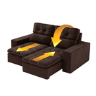 Sofá Retrátil E Reclinável 2m 3 Lugares Petrópolis Veludo Mam