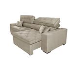 Sofá Retrátil E Reclinável 3,12m Com Molas Cama Inbox Estilo