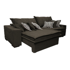 Sofá Retrátil E Reclinável 3,12m Com Molas Ensacadas Cama Inb