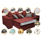 Sofá Retrátil E Reclinável 3,12m Com Molas Ensacadas Cama Inb