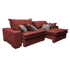 Sofá Retrátil E Reclinável 3,12m Com Molas Ensacadas Cama Inb