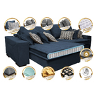 Sofá Retrátil E Reclinável 3,12m Com Molas Ensacadas Cama Inb