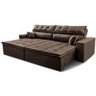 Sofá Retrátil E Reclinável 3,12m Luxos Cama Inbox Velusoft Ca