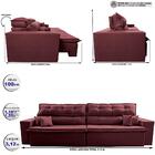 Sofá Retrátil E Reclinável 3,12m Luxos Cama Inbox Velusoft Vi