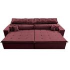 Sofá Retrátil E Reclinável 3,12m Luxos Cama Inbox Velusoft Vi