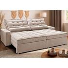 Sofá Retrátil E Reclinável 3,12m Molas Ensacadas Belle Boucle