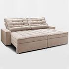 Sofá Retrátil E Reclinável 3,12m Molas Ensacadas Belle Boucle