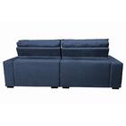 Sofá Retrátil E Reclinável 3,12m Molas Ensacadas Cama Inbox C