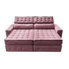 Sofá Retrátil E Reclinável 3,15m Cama Inbox Big Puffer Com So