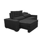 Sofá Retrátil E Reclinável 3,15m Cama Inbox Big Star Com Soft