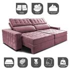 Sofá Retrátil E Reclinável 3,15m Cama Inbox Big Star Com Soft