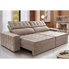 Sofá Retrátil E Reclinável 3,15m Cama Inbox Big Star Com Soft