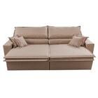 Sofá Retrátil E Reclinável 3,15m Império Com Molas Cama Inbox