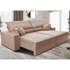 Sofá Retrátil E Reclinável 3,15m Império Com Molas Cama Inbox