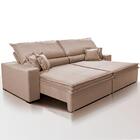 Sofá Retrátil E Reclinável 3,15m Império Com Molas Cama Inbox