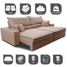 Sofá Retrátil E Reclinável 3,15m Império Com Molas Cama Inbox