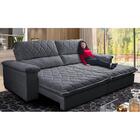 Sofá Retrátil E Reclinável 3,15m Molas Ensacadas Cama Inbox B