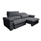 Sofá Retrátil E Reclinável 3,15m Molas Ensacadas Cama Inbox B