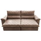 Sofá Retrátil E Reclinável 3,15m Molas Ensacadas Cama Inbox B