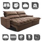 Sofá Retrátil E Reclinável 3,15m Molas Ensacadas Cama Inbox E