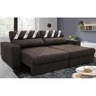 Sofá Retrátil E Reclinável 3,15m Molas Ensacadas Cama Inbox S