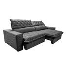 Sofá Retrátil E Reclinável 3,15m Molas Ensacadas Cama Inbox S